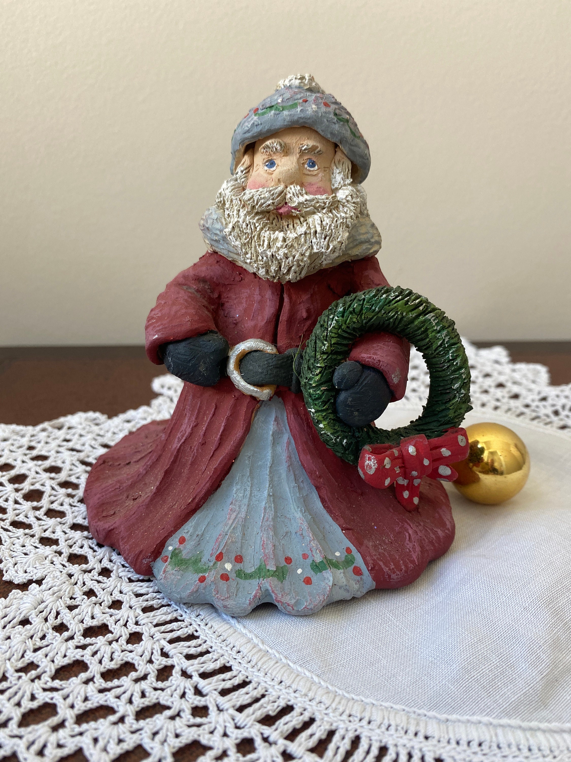 Rowe Pottery Santa - Etsy Rowe Pottery Santa - Etsy
