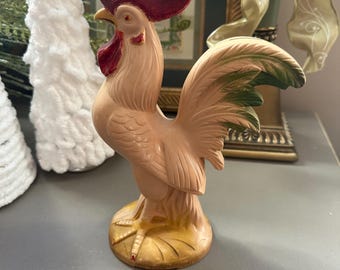 vintage knickerbocker rooster coin bank