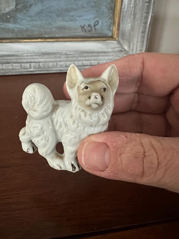 ヴィンテージの陶器製ペキニーズ犬の置物 - Etsy 日本