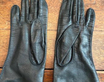Vintage Leather Hand Sewn Gloves - Etsy
