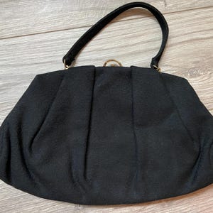 Vintage THEODOR of California Black Wool purse