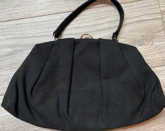 Vintage THEODOR of California Black Wool purse