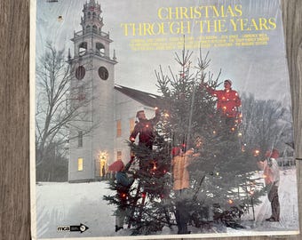 Vintage Christmas Through the Years Vinyl LP MCA Bing Crosby Lawrence Welk Holiday Record