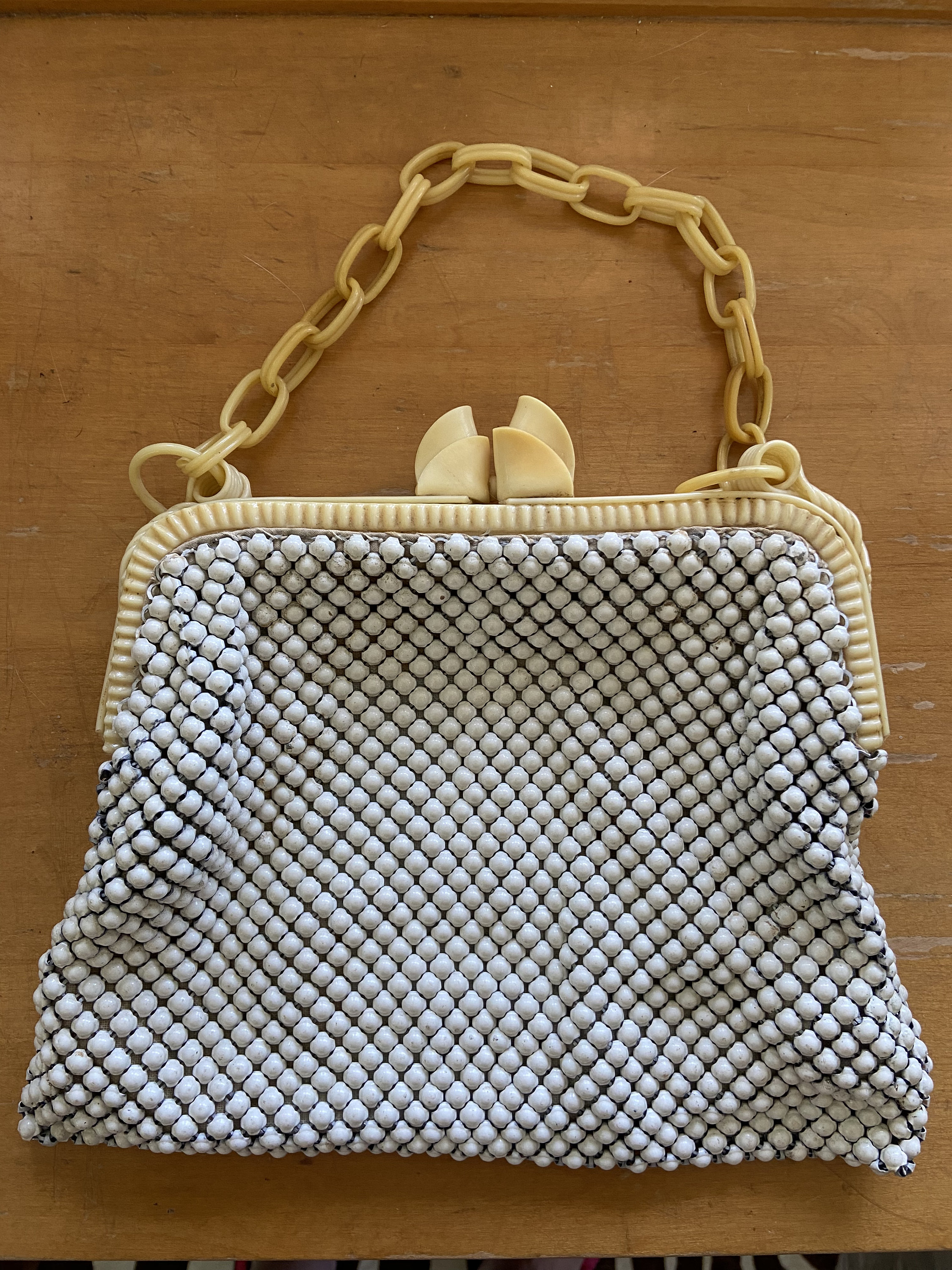 Vintage Mid Century Mesh/bakelite Purse - Etsy
