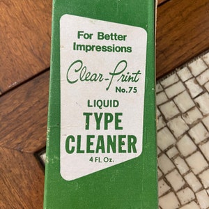 Vintage type cleaner