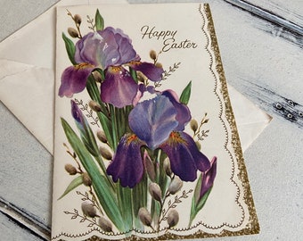 carte/enveloppe de Pâques vintage