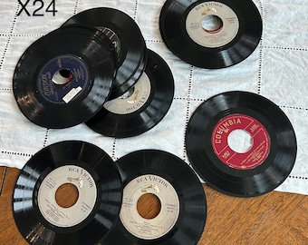 ヴィンテージ ビニールレコード 24枚セット（45枚組） - Etsy 日本