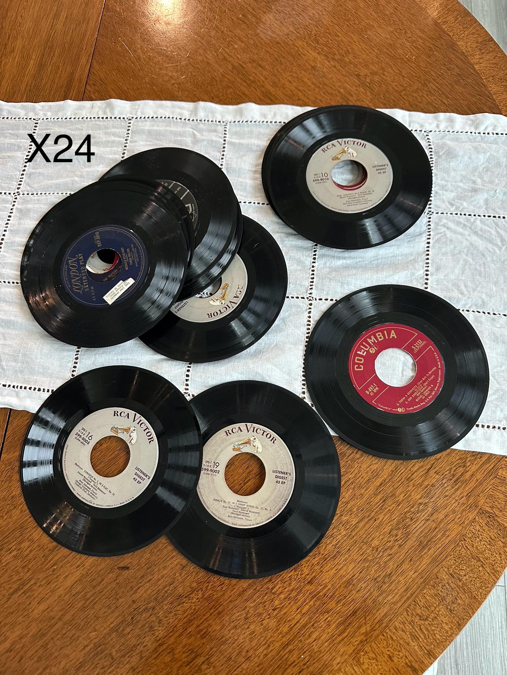 ヴィンテージ ビニールレコード 24枚セット（45枚組） - Etsy 日本