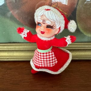 Vintage Mrs Clause Ornament