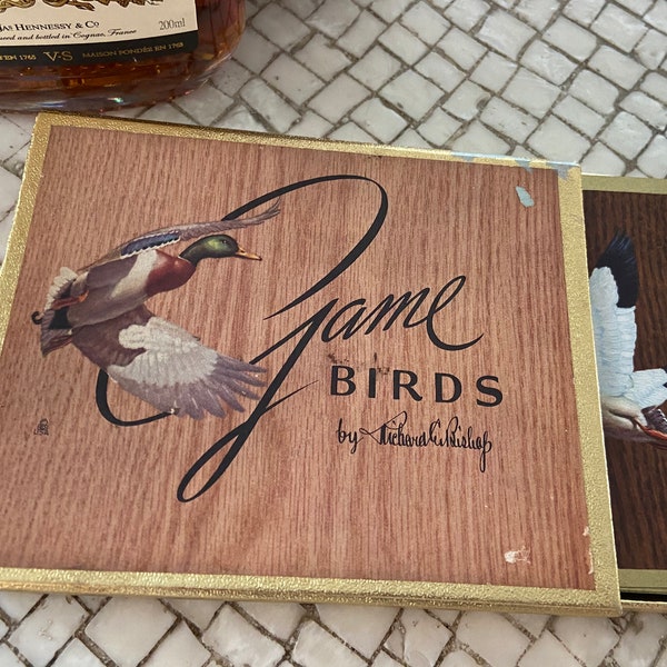 Vintage playing cards- game birds