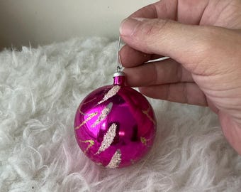 ヴィンテージ フューシャガラス クリスマスオーナメント - Etsy 日本