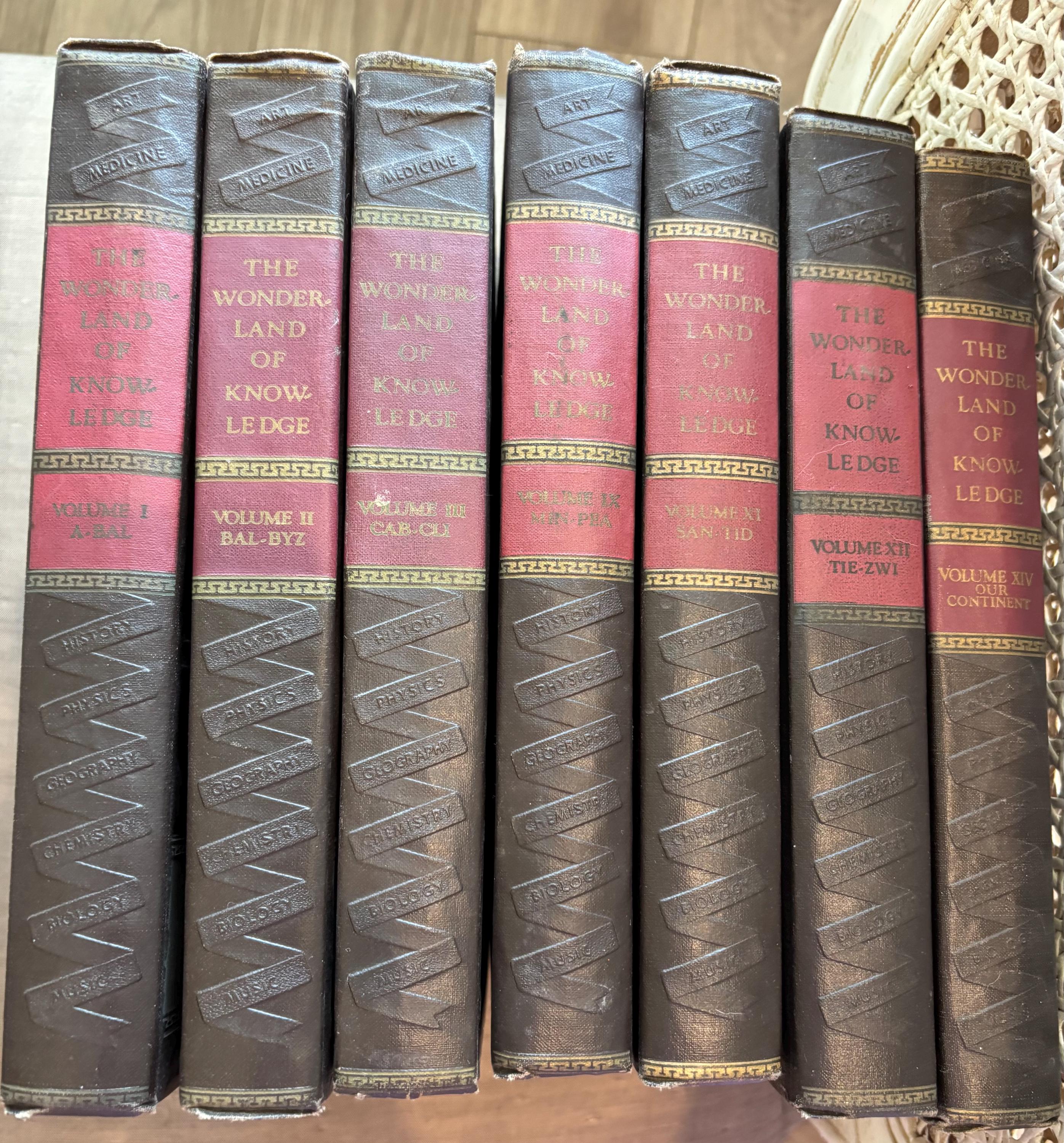 1940 Book Set the Wonderland of Knowledge -A Pictorial Pageant - Etsy