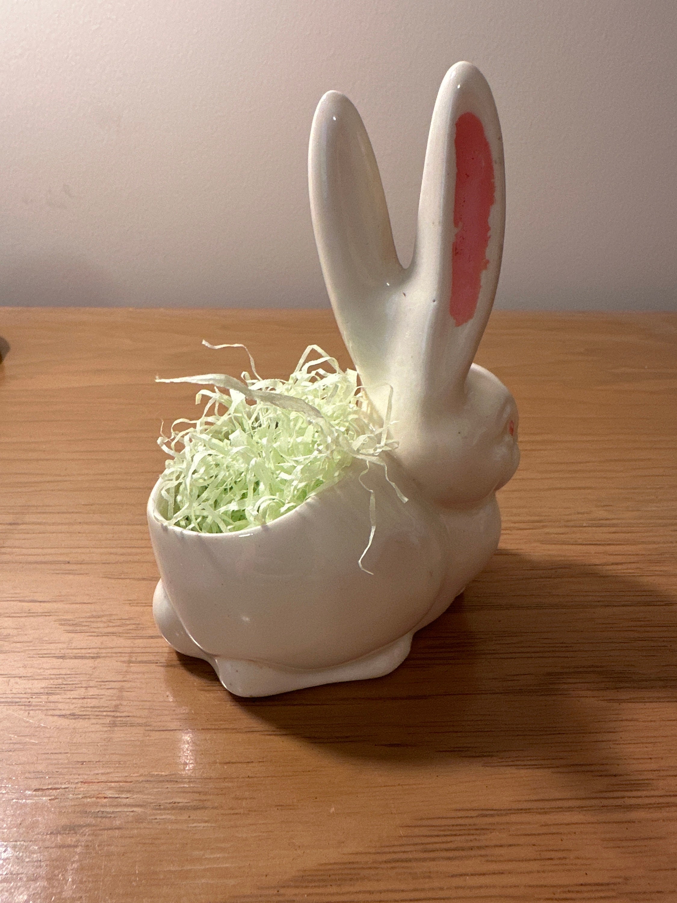ヴィンテージ セラミック イースターバニー プランター - Etsy 日本