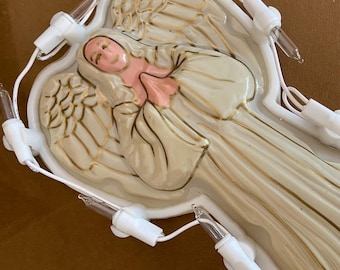 Vintage Lighted Christmas Angel
