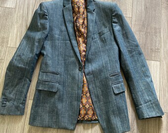Mens Denim Blazer - Etsy