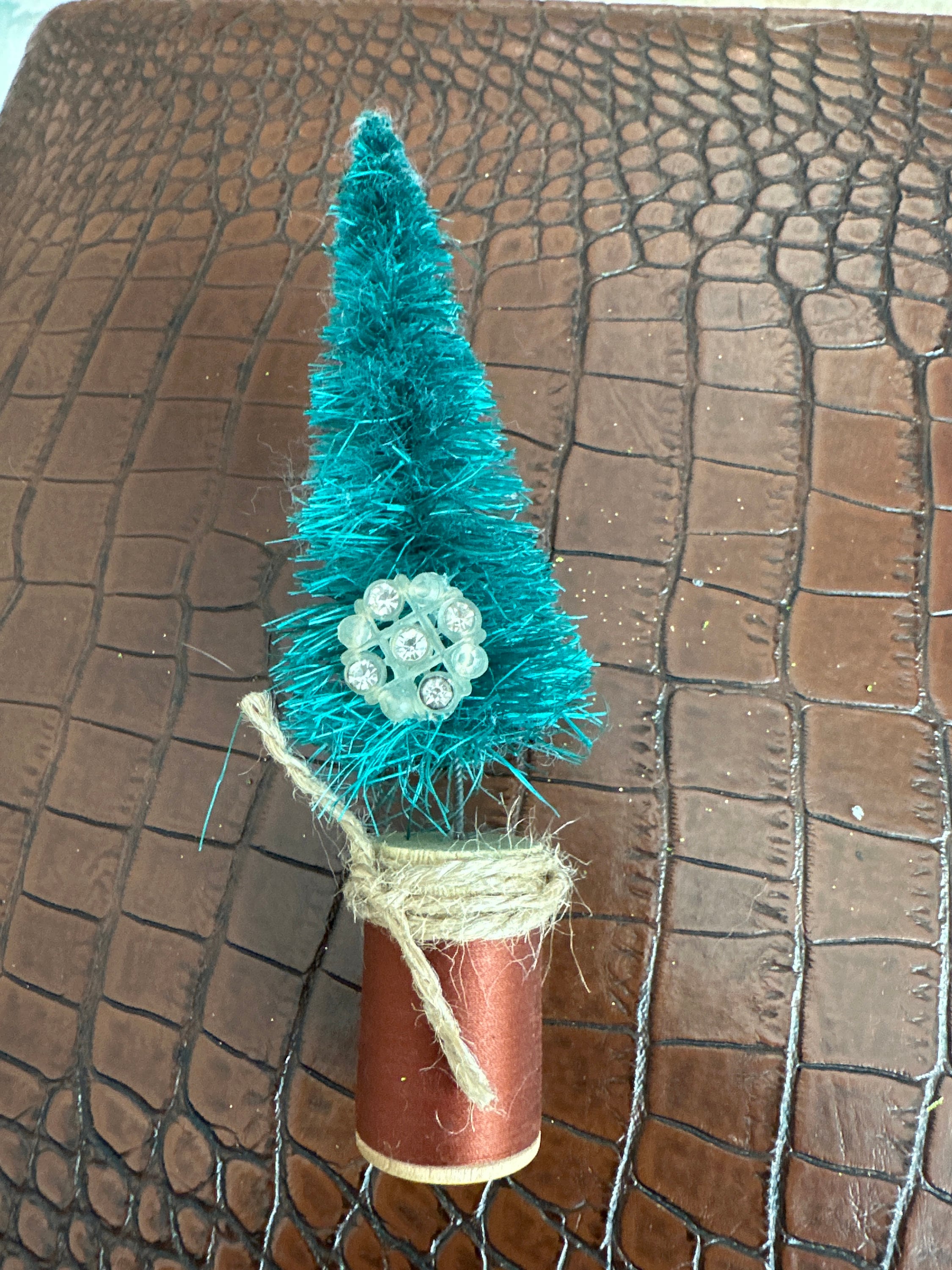 Vintage Thread Spool Bottle Brush Tree - Etsy Australia