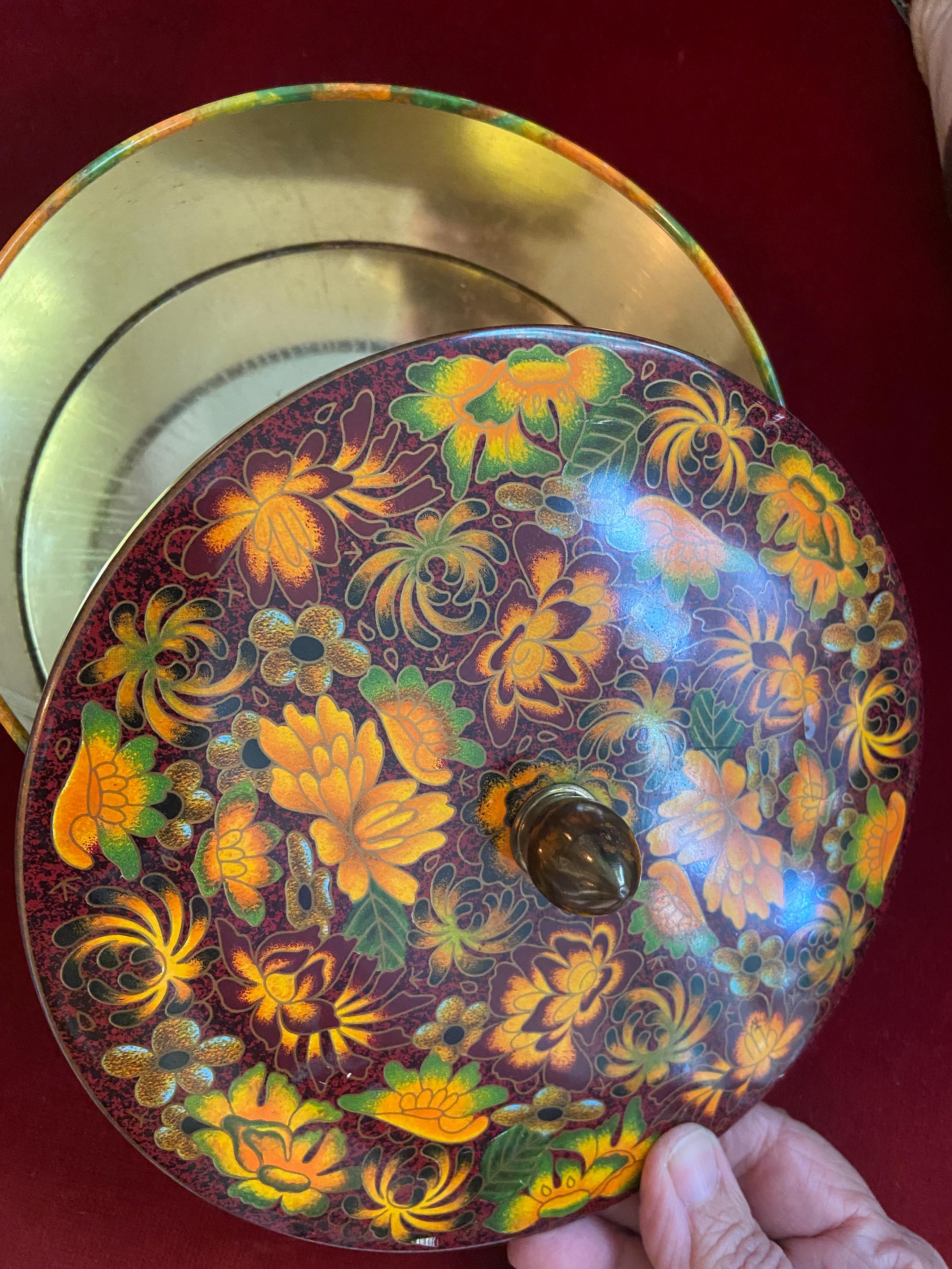 カントリー雑貨   ティンライト Vintage Decorative English Biscuit Tin - Etsy Canada