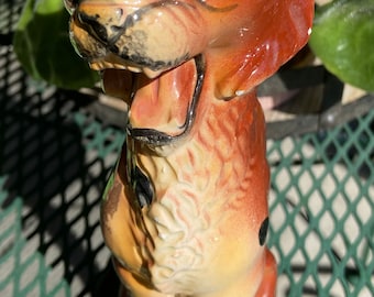 Growling tiger figurine