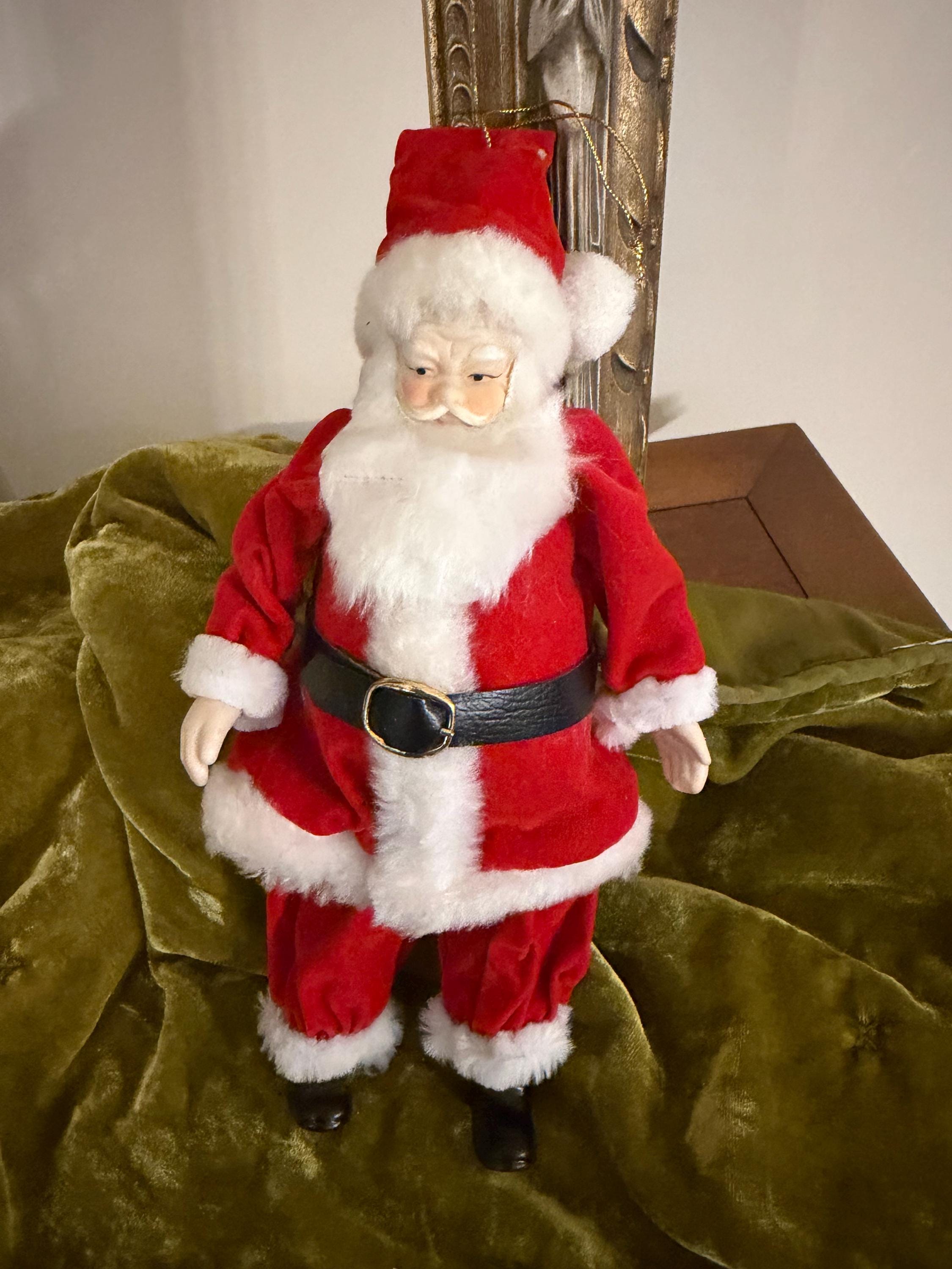 Vintage Porcelain Santa Dolls - Etsy