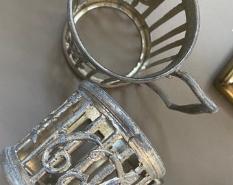 Vintage Coca Cola soda fountain glass holders