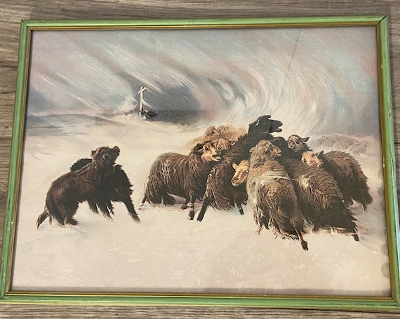 Antique Framed Lithograph of August Friedrich Albrecht Schenck's