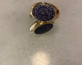 Gemelos vintage de Goldstone