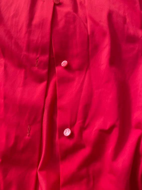 Red Rose Vintage Lingerie Bed Jacket - image 3