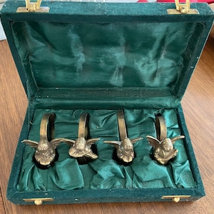Vintage Brass angels napkin holders