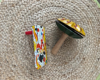 Set di 2 rumori di latta vintage