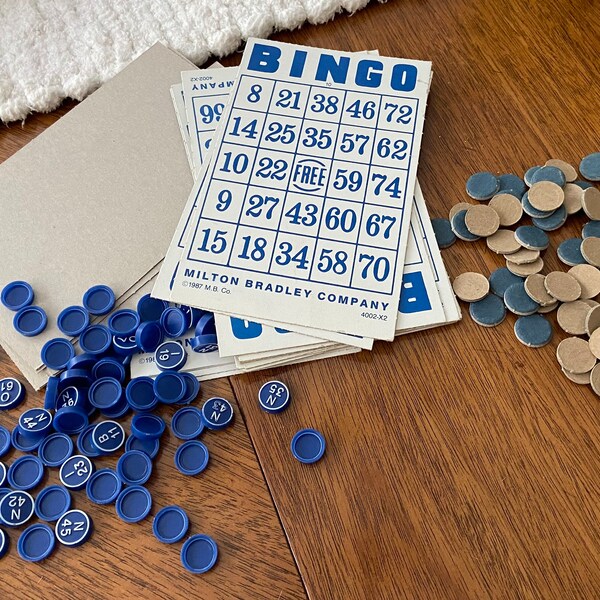 Vintage Milton Bradley bingo set - 1987