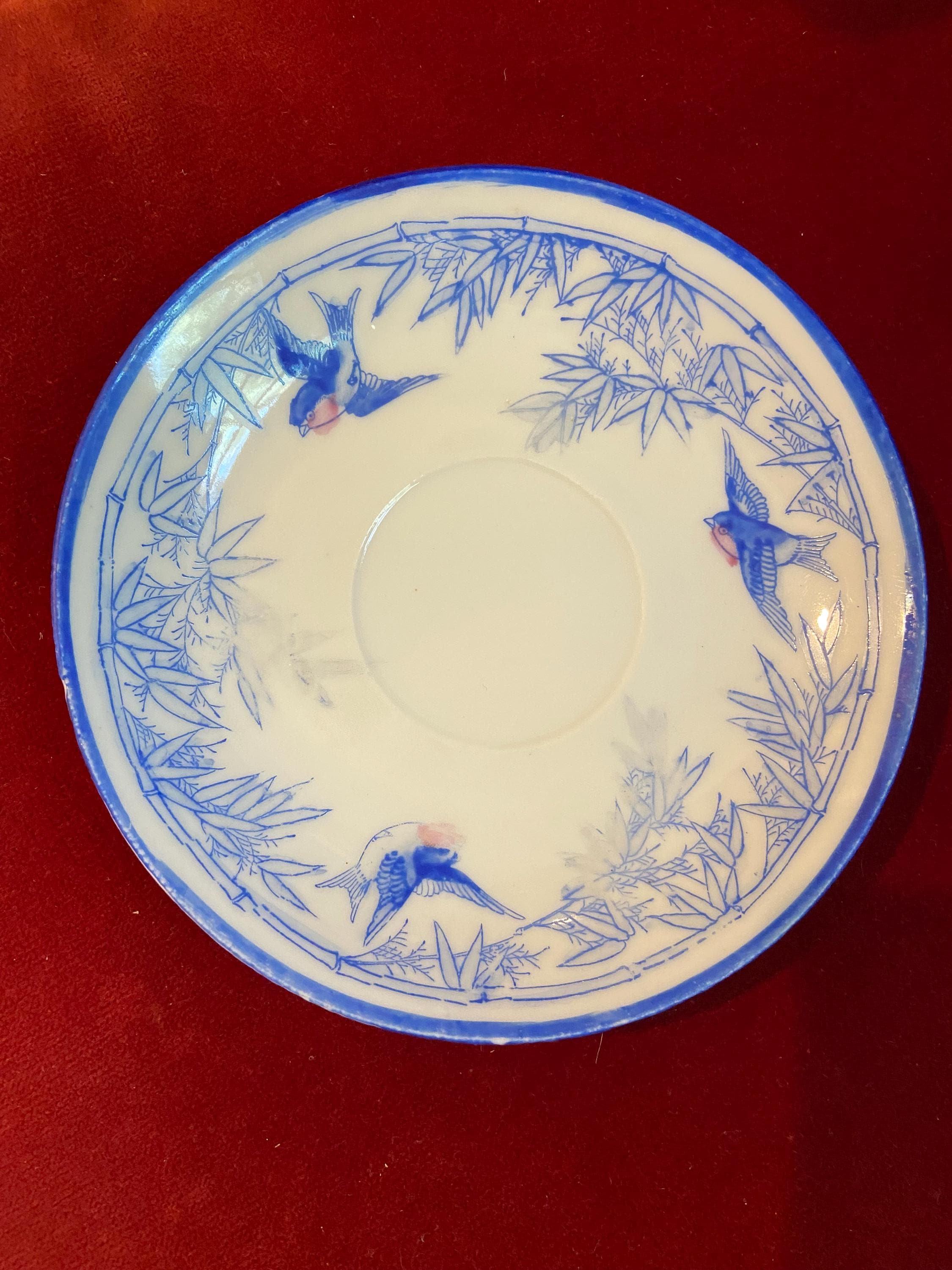 Japanese Blue Bird Ceramics - Etsy