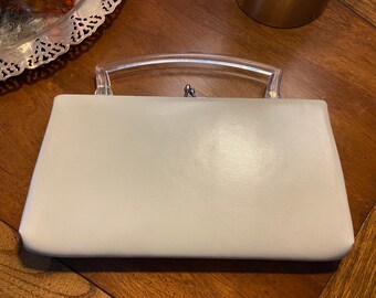 Lucite handled vintage purse