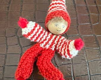 Vintage Knit Japanese Christmas Ornament