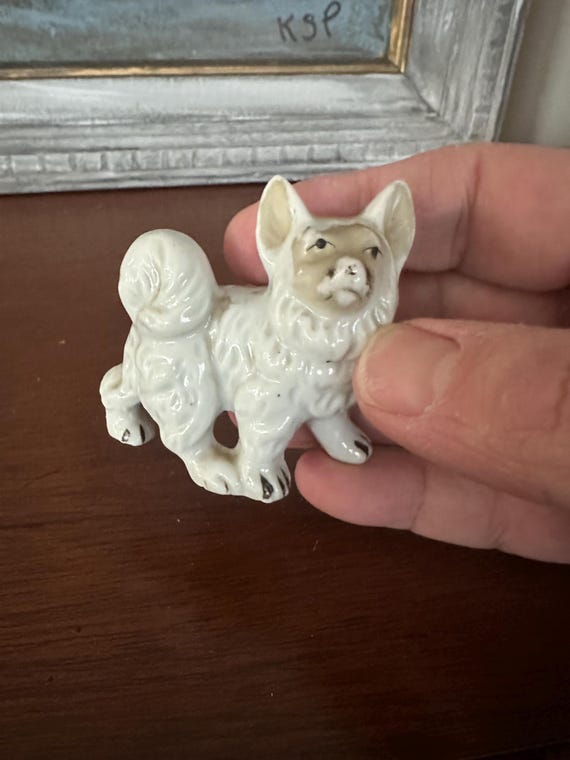 ヴィンテージの陶器製ペキニーズ犬の置物 - Etsy 日本