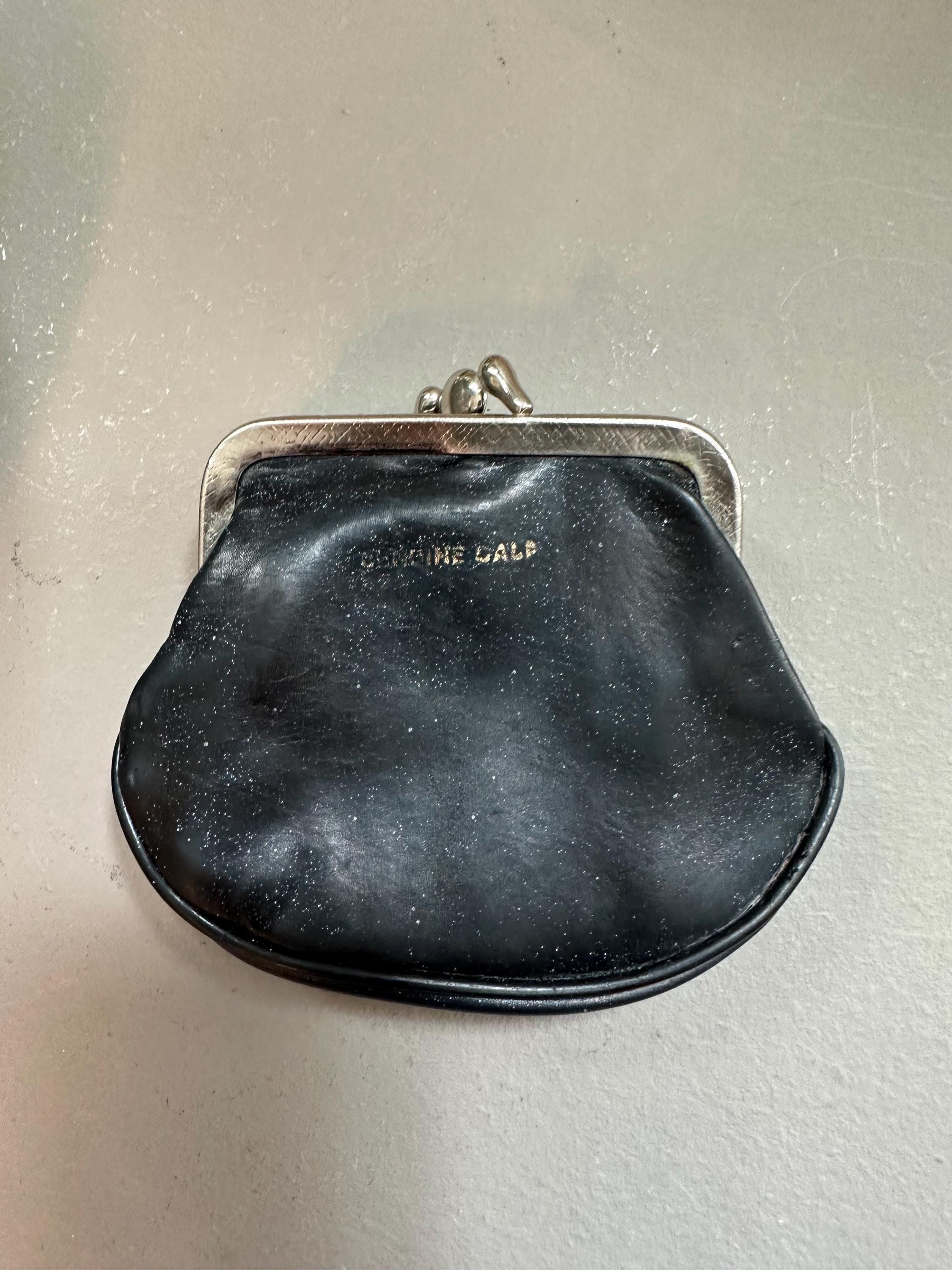 Vintage Calf Skin 2 Compartment Coin Purse - Etsy