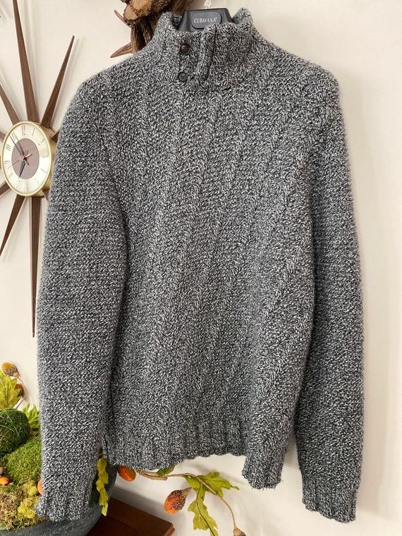 Isaia Napoli Cashmere & Wool Pullover Sweater Mens