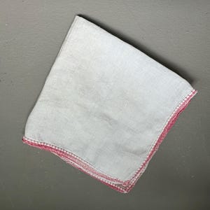 Vintage Cotton crochet-Edge Hanky