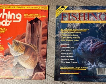 Set vintage visserstijdschriften uit de jaren 80