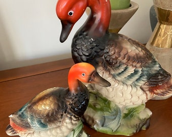 Lot De 2 Figurines Canards En Celluloïd – Vintage Japon – Anciennes