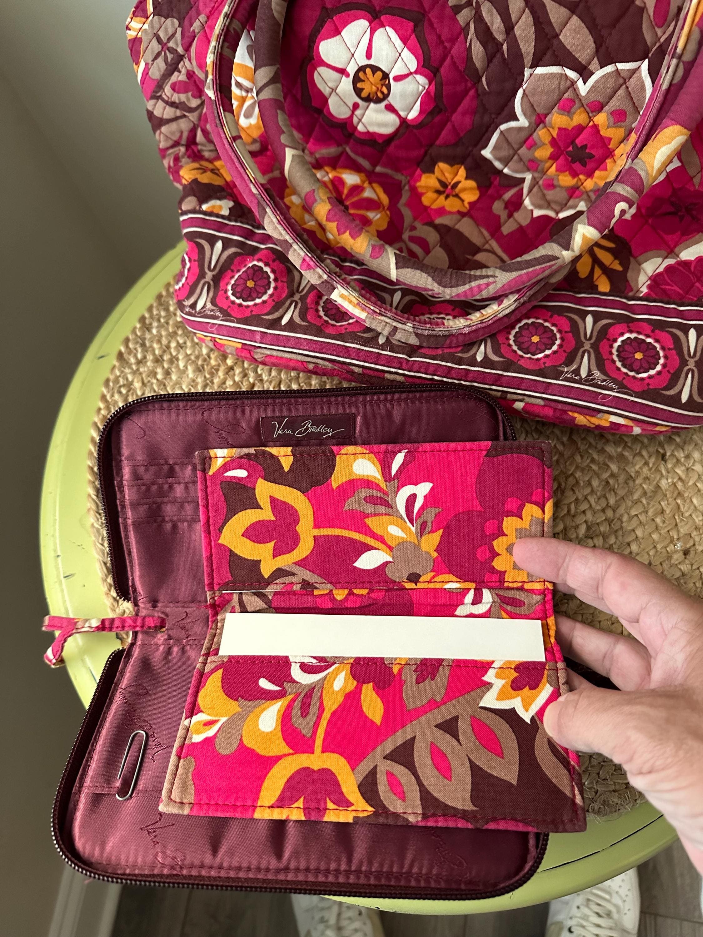 Vera Bradley Matching Handbag, Wallet & Chckbook Cover - Etsy display picture 1
