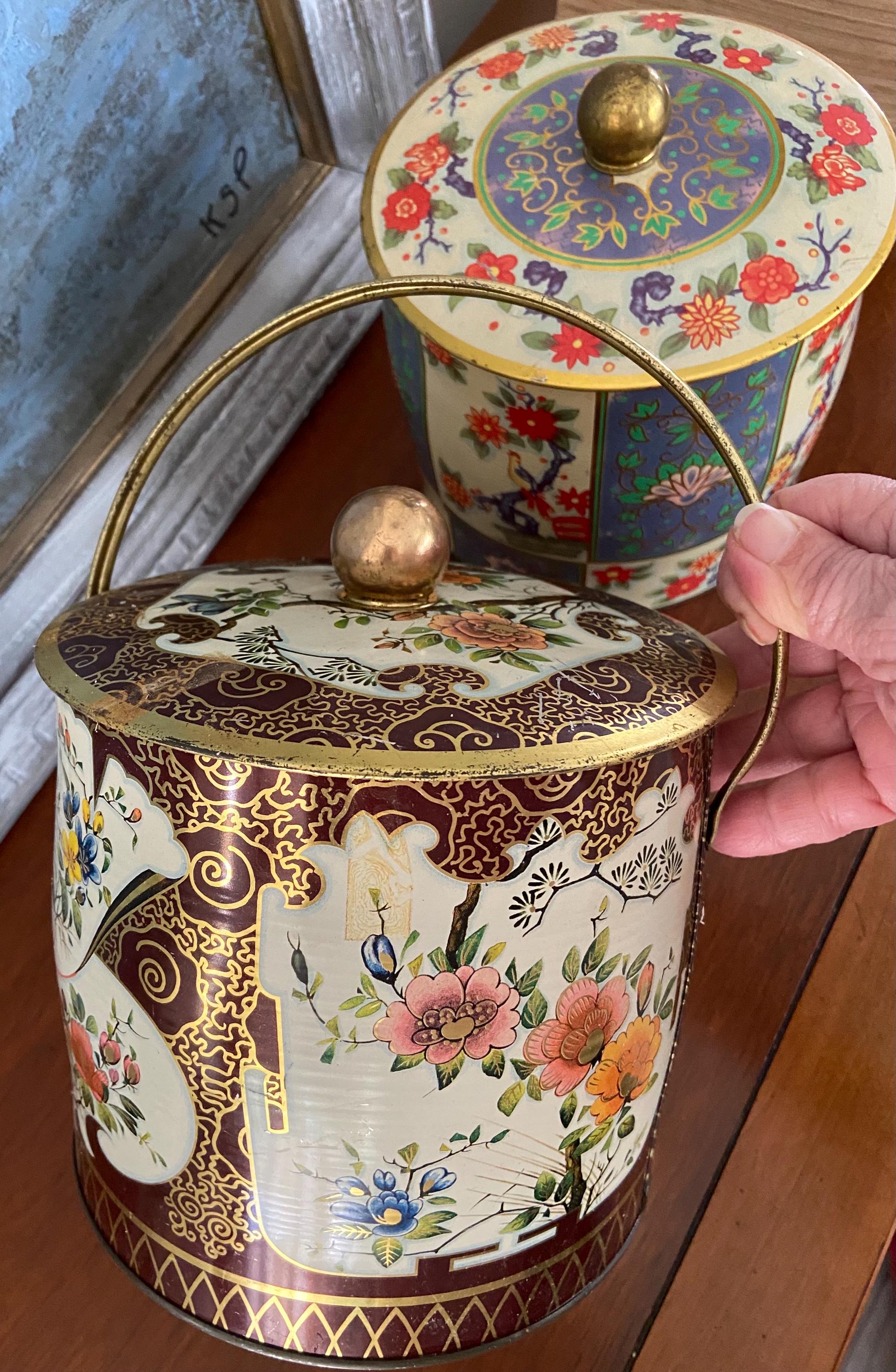 1960年代のヴィンテージ装飾的な英国製ビスケット缶セット - Etsy 日本