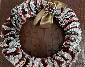 Vintage Aluminum Wreath