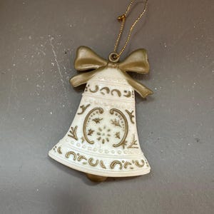 Vintage plastic Christmas Bell Ornament