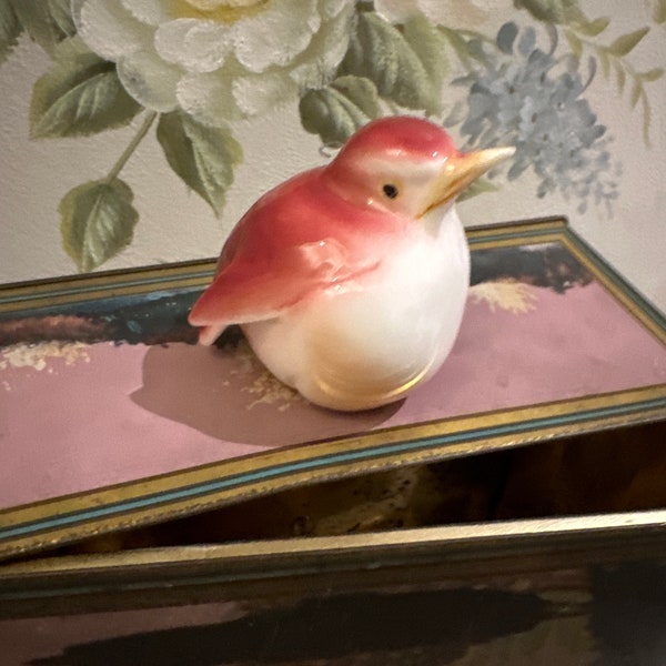 Vintage Bone China Bird Ornament Taiwan