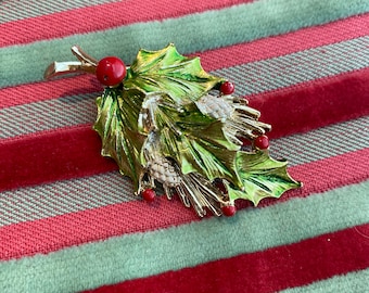 Broche navideño vintage de Gerrys