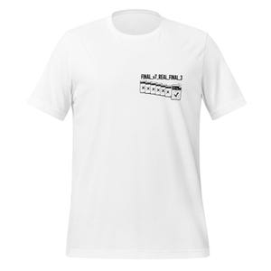 FINAL_v7_REAL_FINAL_3 T-Shirt | Engineer Gift | CAD Designer Shirt | Funny Engineering Shirt | Project Engineer Gift | Unisex Tee