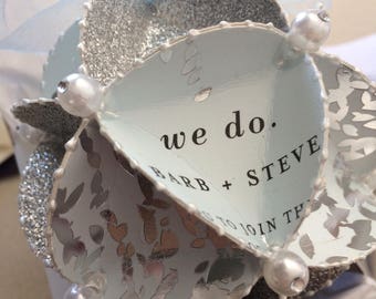 Invitation Ornament - Handmade from your special occasion invitation