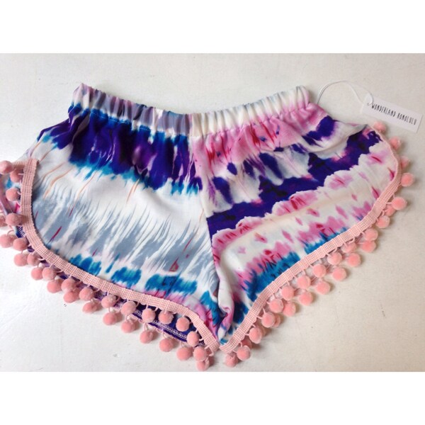 Tie Dye Pom Pom Short