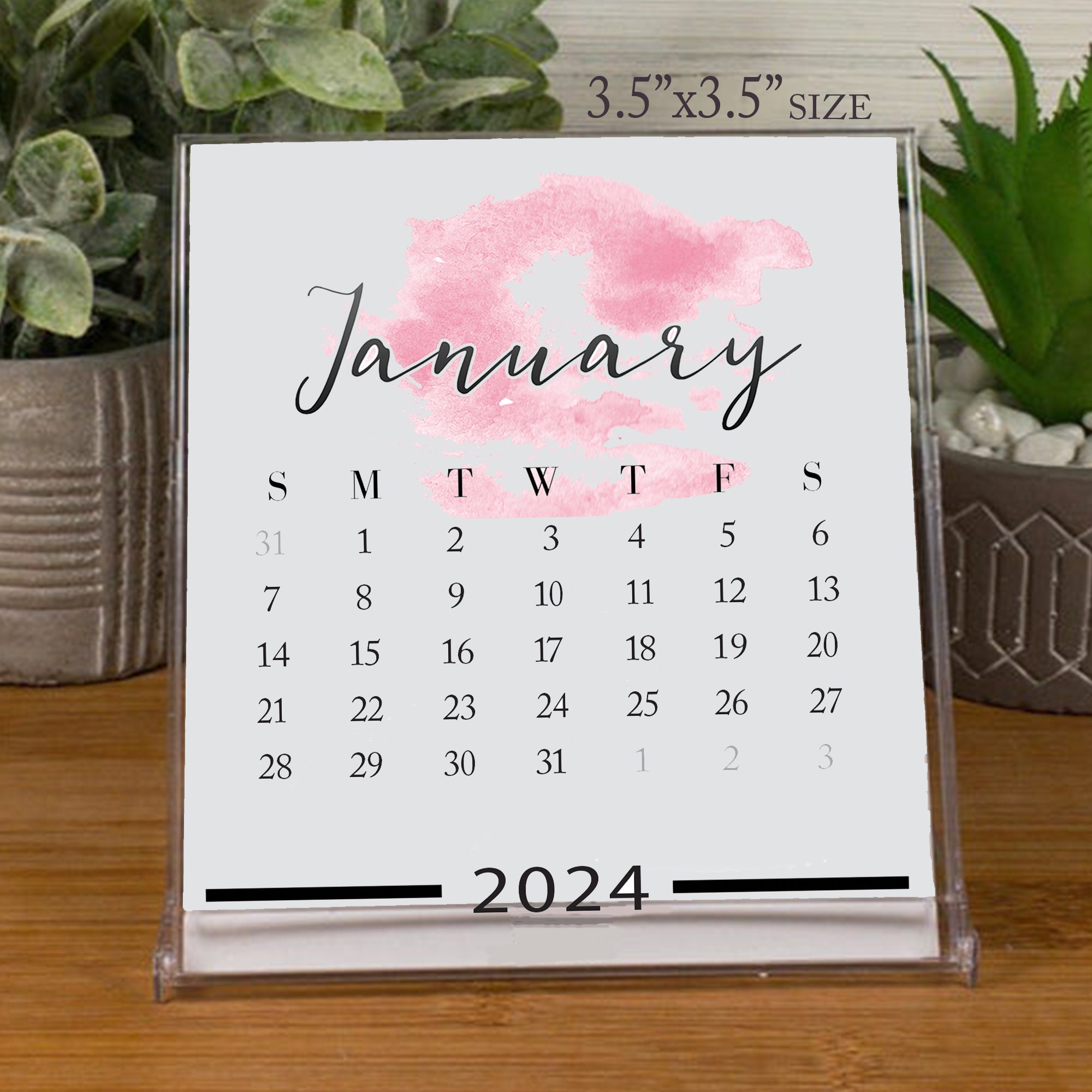 Personalized Acrylic Calendar for Wall Ll Dry Erase Board Clear Acrylic  Calendar Office Housewarming Wedding Gift 03-007-004 