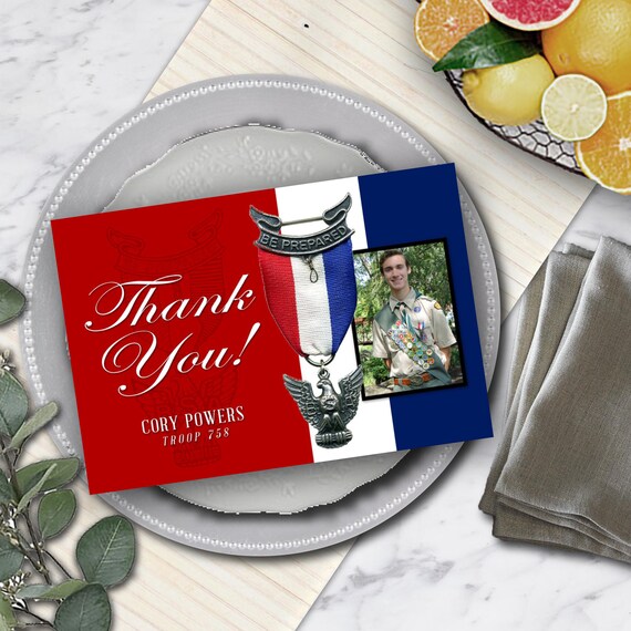 Eagle Scout Thank You Cards / 4x6 Matching DESIGN / - Etsy